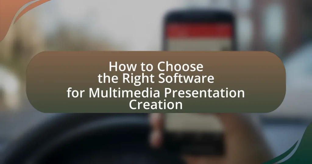 How to Choose the Right Software for Multimedia Presentation Creation