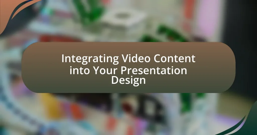 Integrating Video Content into Your Presentation Design