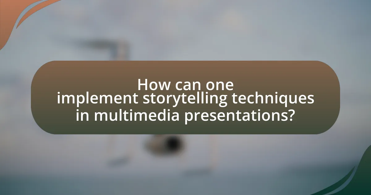 How can one implement storytelling techniques in multimedia presentations?