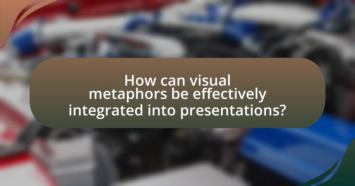 How can visual metaphors be effectively integrated into presentations?