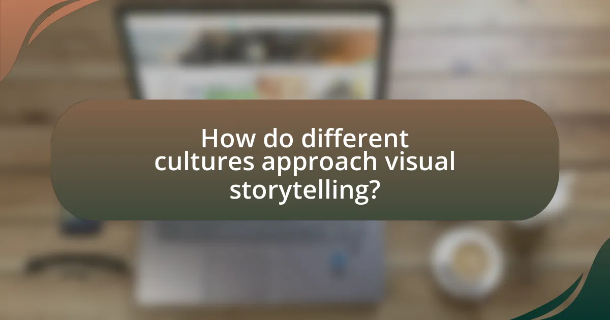 How do different cultures approach visual storytelling?