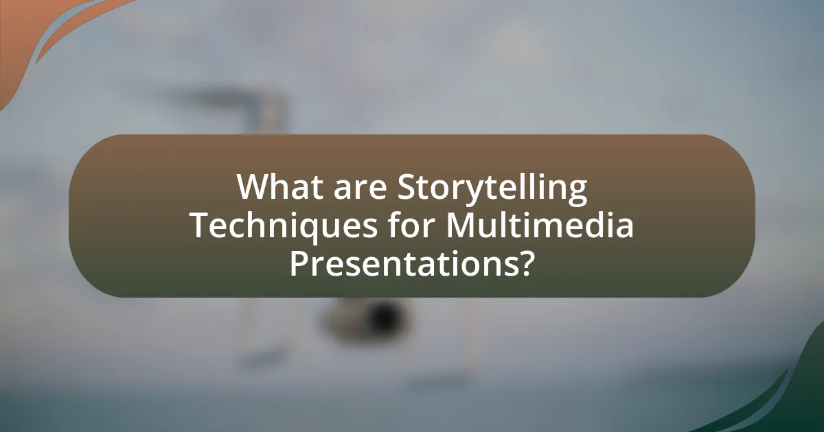 What are Storytelling Techniques for Multimedia Presentations?