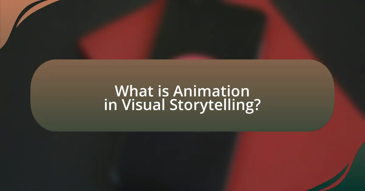What is Animation in Visual Storytelling?